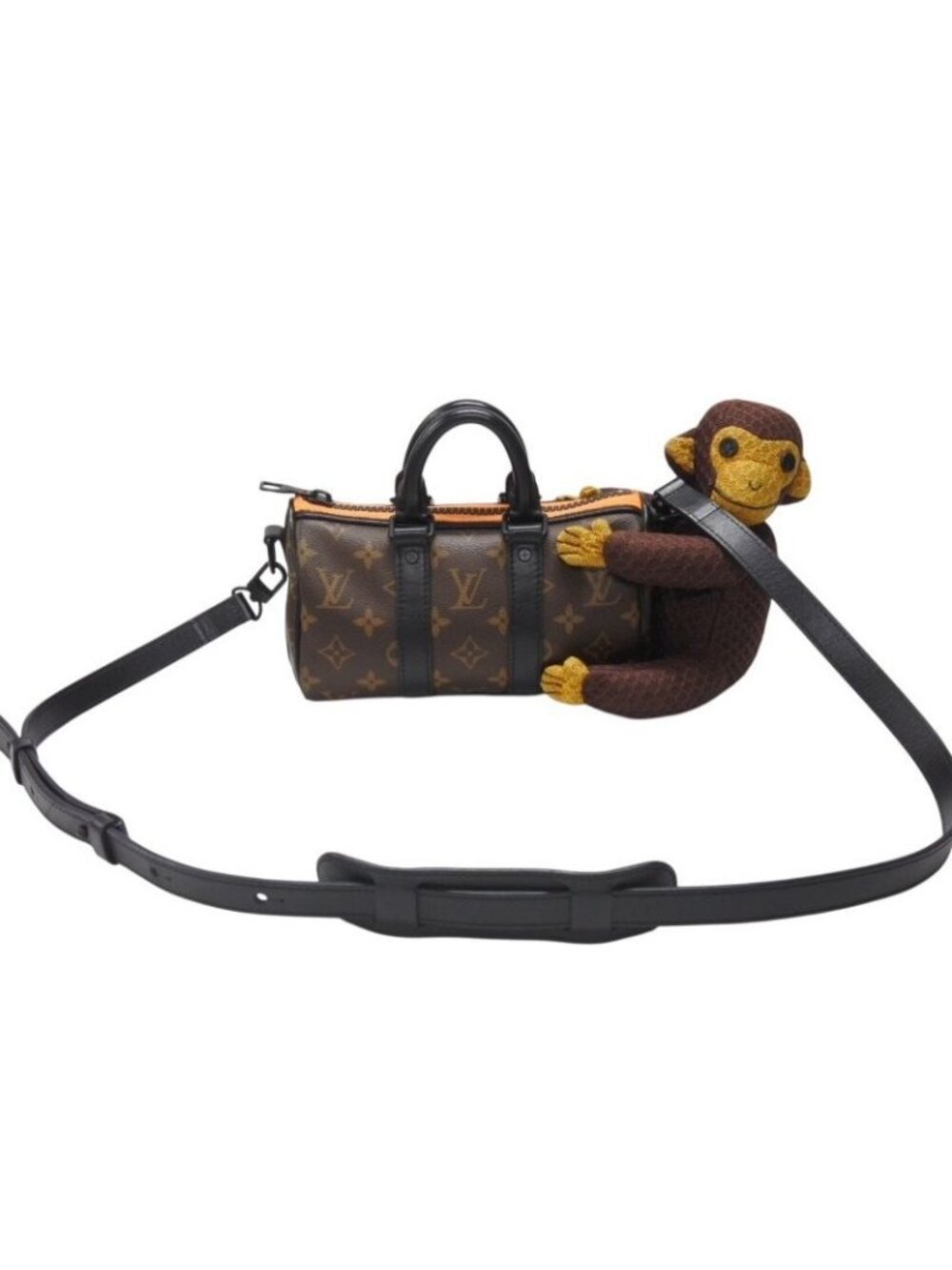 Louis Vuitton Monogram LV Friend Keepall XS Monkey 2-Way Brown